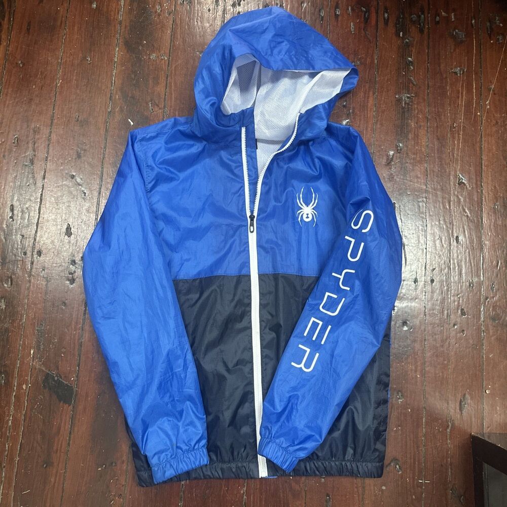 Spyder windbreaker Men’s Blue Small Sports Athleisure Casual Lightweight